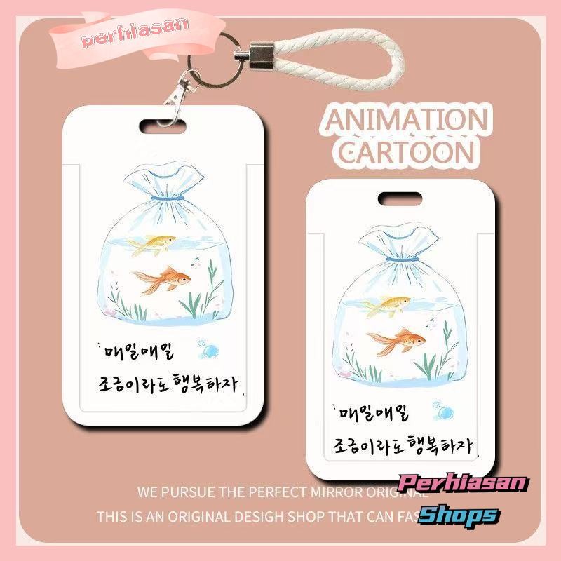 

【Perhiasan Shops】ID CARD HOLDER MOTIF KAWAII TEMPAT KARTU PHOTOCARD PHOTO CARD Dilengkapi Dengan Tali Tangan Berkualitas Tinggi Mendukung Diskon Untuk Pembelian Grosir,Ikan Koi Tulisan Korea