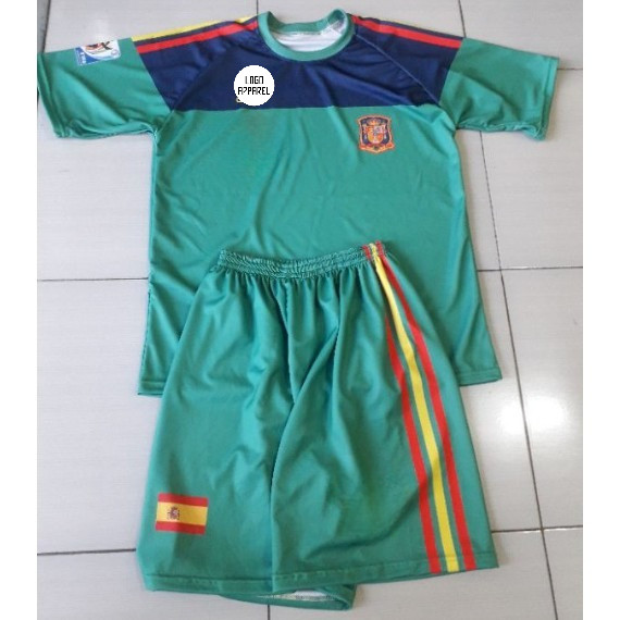 Jersey Kiper Timnas Spain 2010 Plus Clana Full Printing