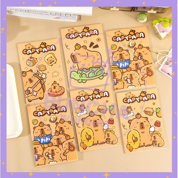 

BW NEW! A5 Buku Tulis Notebook Kapibara Sekolah Isi Notebook Mini Spiral Catatan Kecil Notes S-NB031