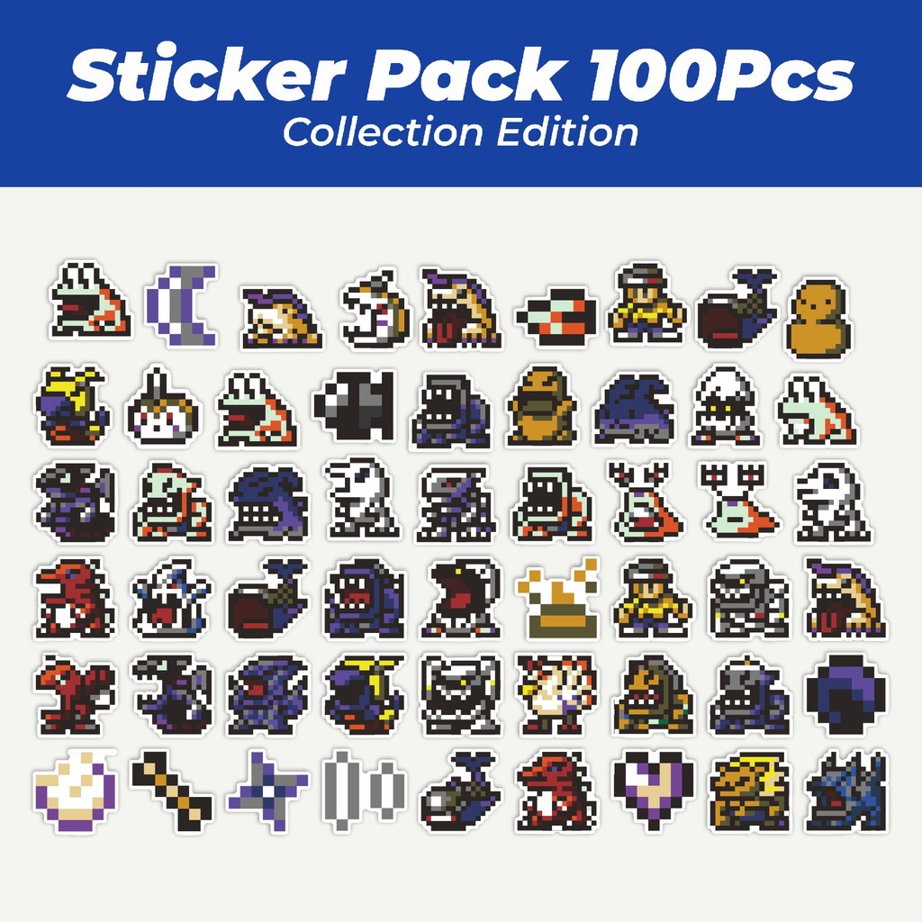 

Hot Stiker Pixel Digimon V8 Lucu Anti Air Stikers Berperekat Waterproof Sticker Decal Buat Motor Helm Buku Journal Koper Casing HP Laptop Botol Minum