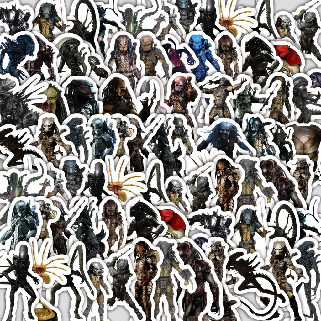 

Stiker Cutting Pack Stiker Movie Series Alien vs Predator Karakter Mix 1 Isi 100Pcs Series Aesthetic Lucu Keren Untuk Koper Bahan Vynil