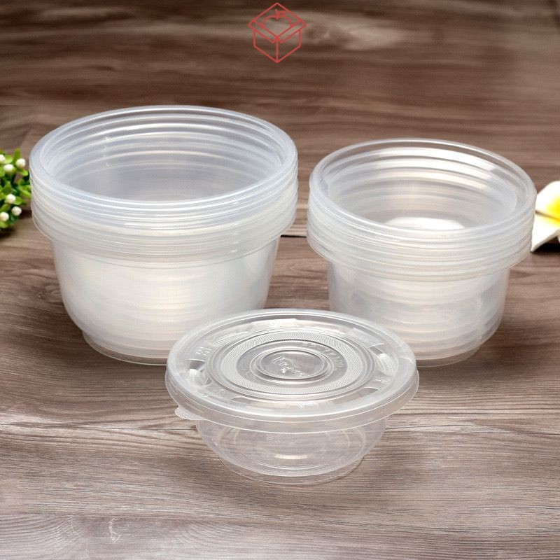 Mangkok plastik 360 ml Bowl / Thinwall BULAT 360ml tanpa tutup cup