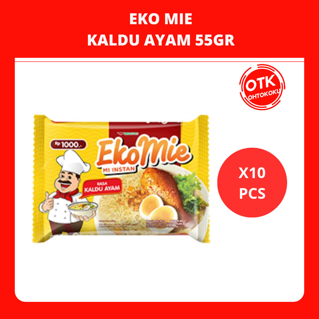 

EKO MIE Mie Instan Bumbu Kaldu Ayam 55 GR X 10 Bag