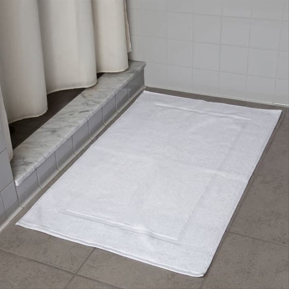 

Bath Mat White 50x75 cm 375gsm - Handuk Keset Kamar Mandi Putih Hotel 375gr