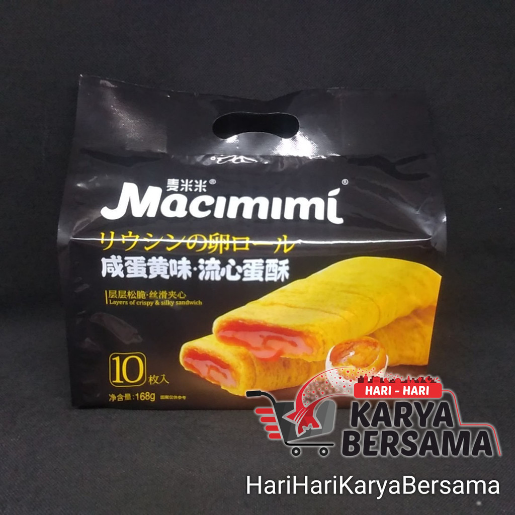 

MAKANAN RINGAN MACIMIMI SALTED EGG YOLK CRISP SANDWICH 168GR