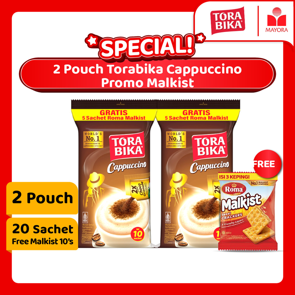 

Paket 2 Pouch Kopi Torabika Cappuccino Promo Malkist