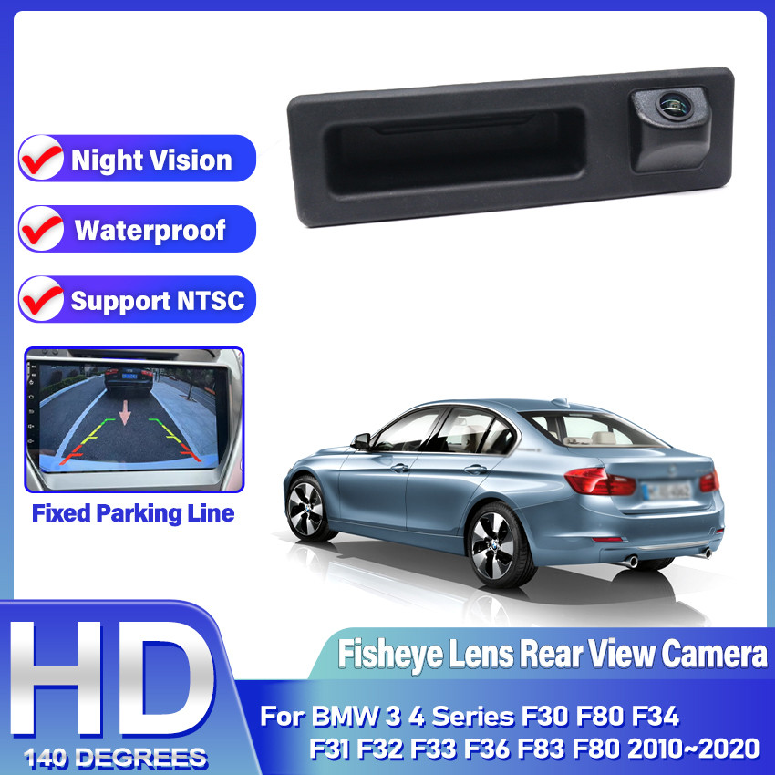 HD Rear View Backup Camera For BMW 3 4 Series F30 F80 F34 F31 F32 F33 F36 F83 F80 2010~2020 Trunk Ha