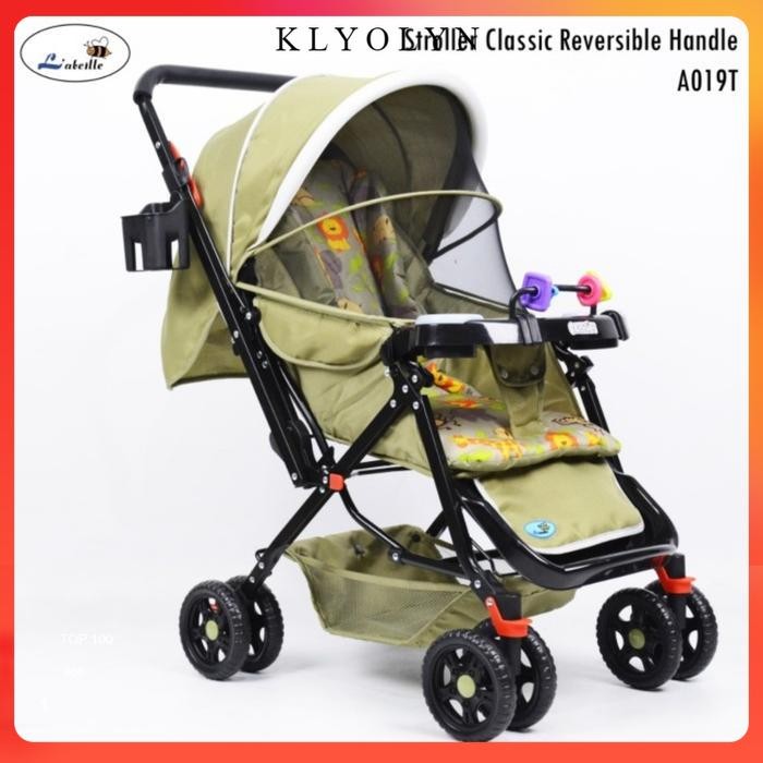 Stroller Labeille Classic Free Alas Stroler Reversible Dorongan Bayi stroller bayi lipat  4