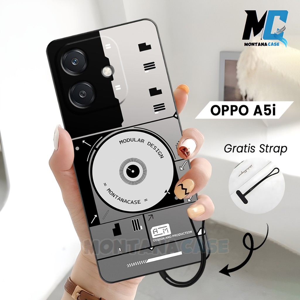 Casing Custom Oppo A5i | Oppo A3X Terbaru 2025 Motif CD Disk - Softcase Silikon lentur Gratis strap 