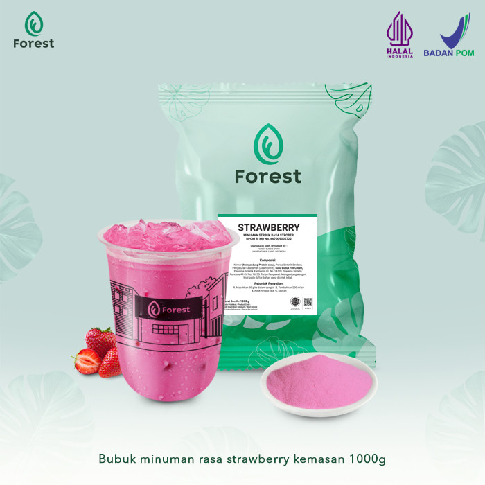 

Bubuk Minuman Buah STRAWBERRY Powder 1000 gr - FOREST
