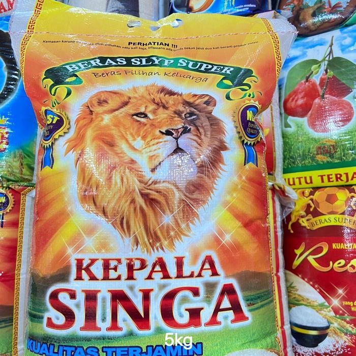 

PROMO! beras kepala singa 5kg super