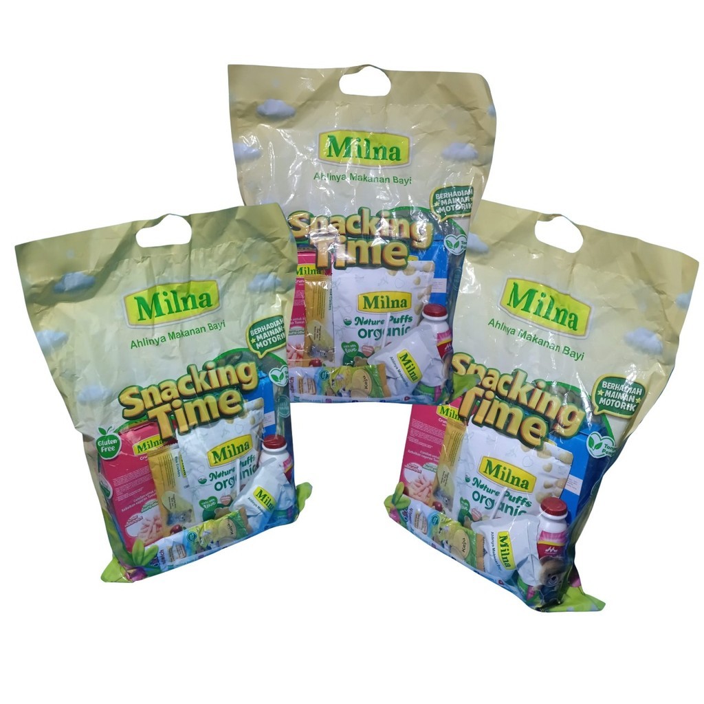 Milna Snack Paket Crunch Cookies Rice Crackers Puff Chil Go Cemilan Bayi Mpasi Snacking Time Free Ma