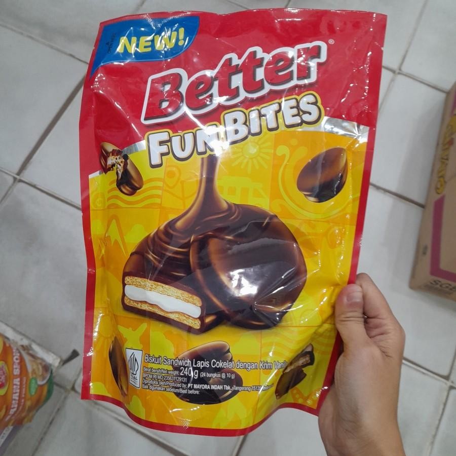 

Better Fun Bites Chocolate Biskuit Pouch 24pcs / 10pcs