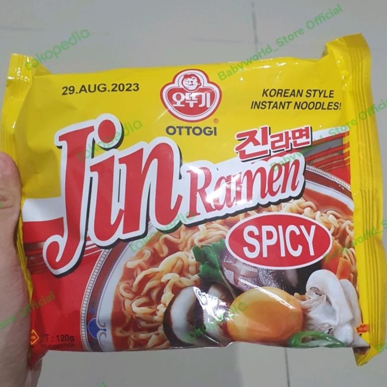

Ottogi Jin Ramen Spicy Mi Instan Import 120gr