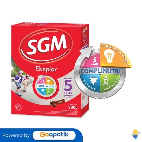 

Sgm Eksplor 5+ Complinutri 5-12 Tahun Coklat 900 Gram Box