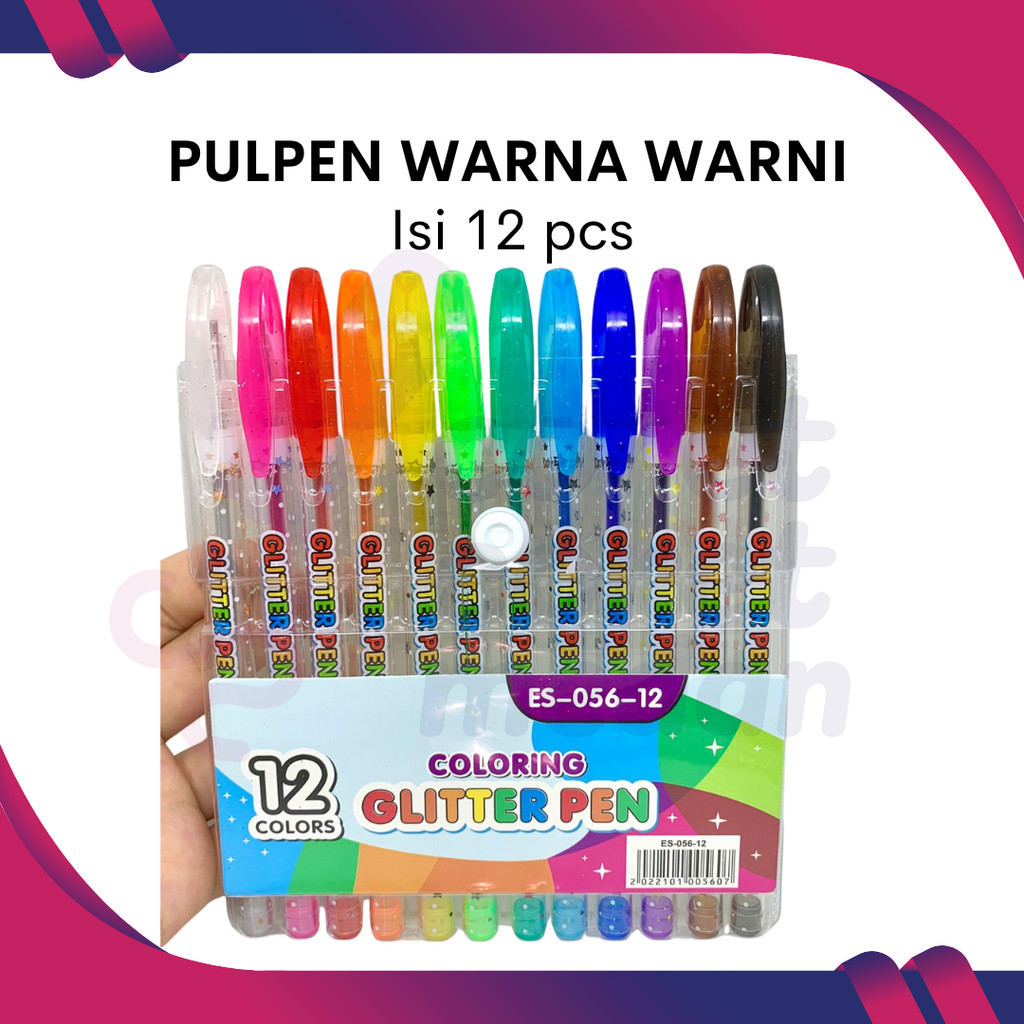 

PEN GEL GLITTER PELANGI BLINK BLINK 12 WARNA