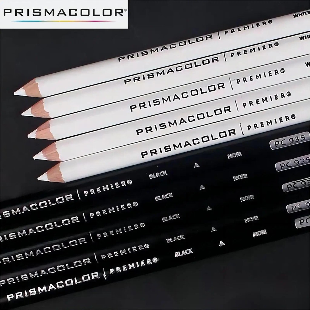 

5pc PRISMACOLOR Premier Soft Core Colored Pencil Art Professional Black White PC935 PC938 Painting Drawing Color Pencil Supplies