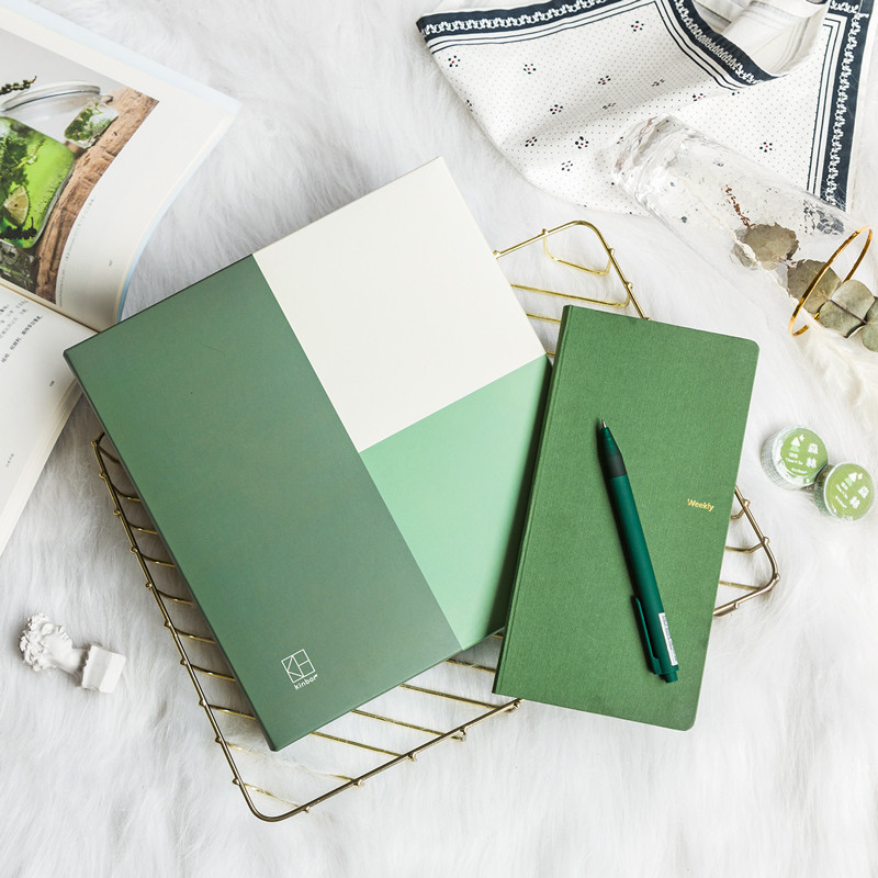 

Kinbor Weekly Notebook Natural Quotations Week Plan Set Week Set Washi Tape Gift Box Ins Wind Hand Notebook Morandi Notebook