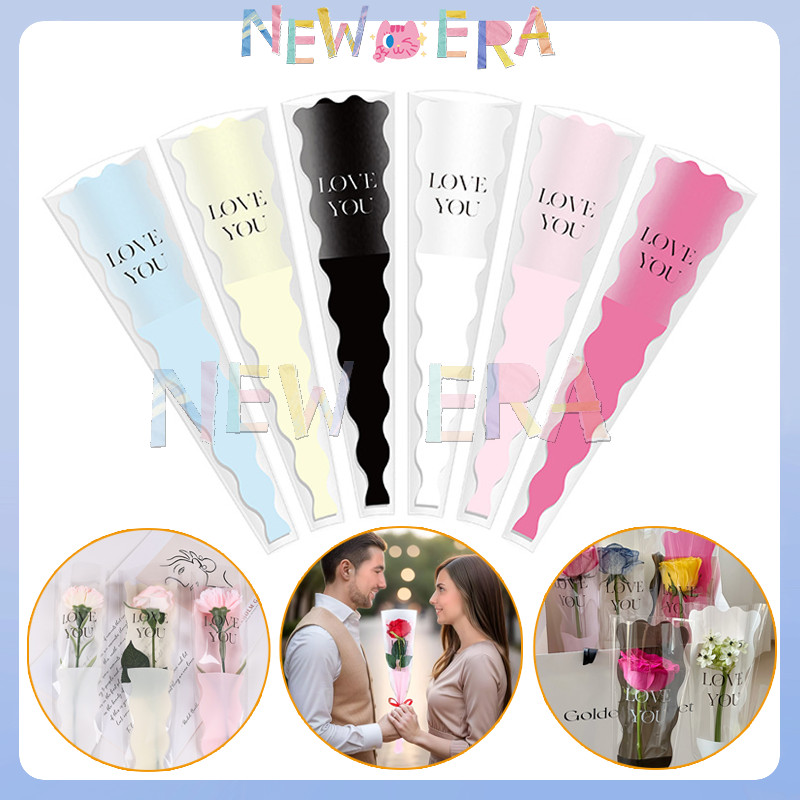 

【50Pcs】Plastik Rose Cellophane / Kantong Bunga Single Transparent / Plastik Bungkus Buket