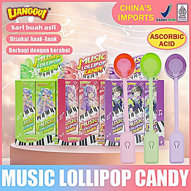 

Lianggui Lolipop Musik 3 Rasa HALAL - Apel Hijau Anggur Stroberi Mainan & Cemilan Anak Unik...
