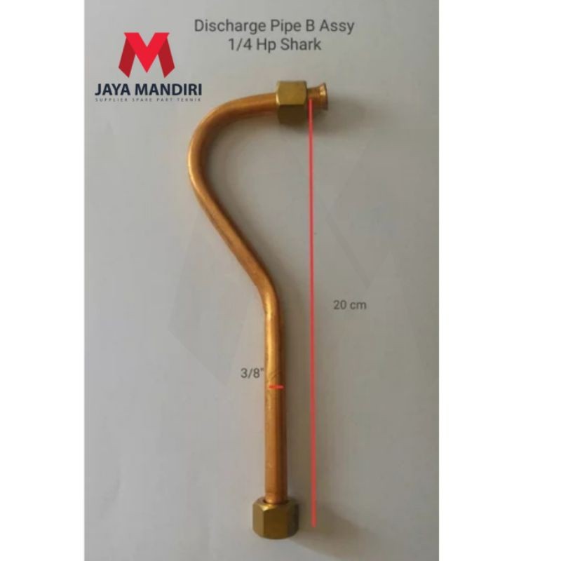 Pipa kompresor shark 1/4 hp