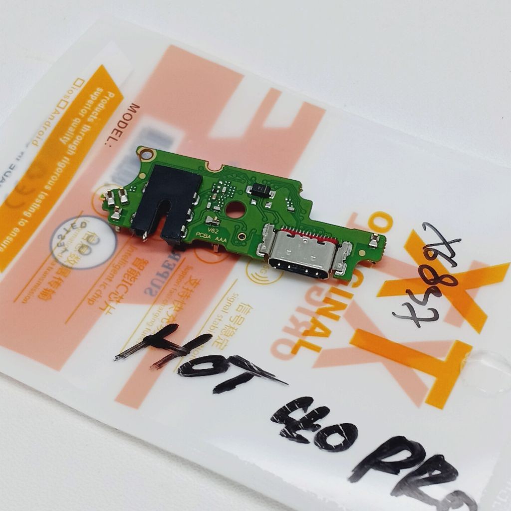 KONEKTOR CAS INFINIX HOT 40 PRO X6837 FULSET IC oryginal BARU PAPAN CAS
