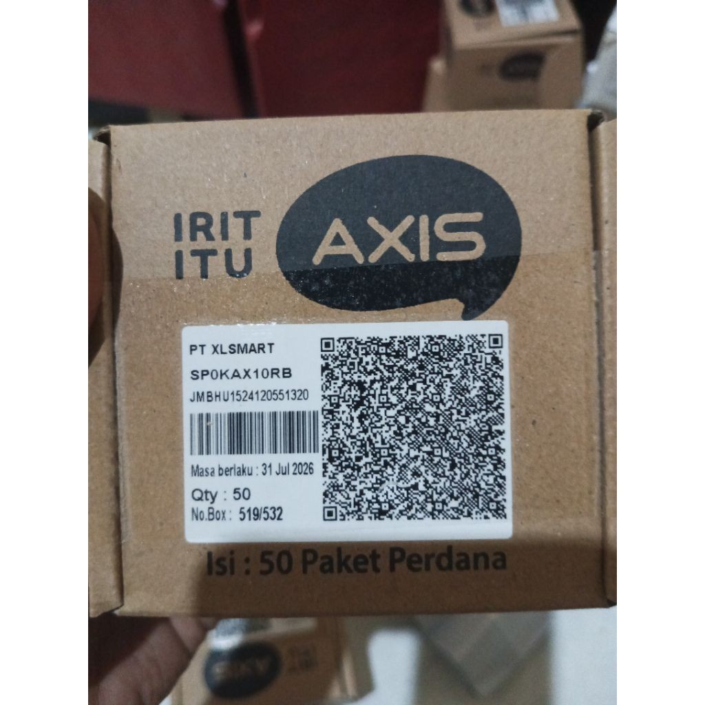 kartu perdana Axis 1box (50pcs)