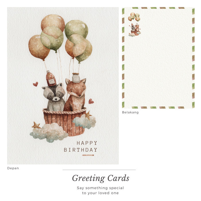 

[[ K23 - BEST SELLER ]] Homelab Greeting Card / Kartu Ucapan - Birthday