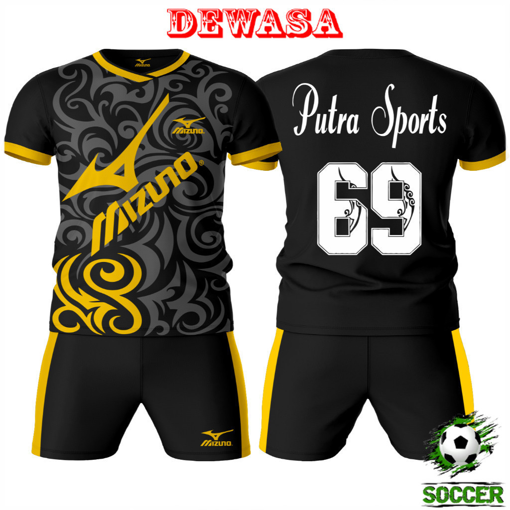 COD Custom Baju Bola Setelan Jersey Futsal Original Dewasa Simpel Panda Jumbo M - XL Olahraga Casual