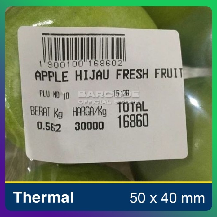 

LABEL THERMAL TIMBANGAN DIGITAL 50 X 40mm - 50x40mm - isi 500 pcs -TMA69