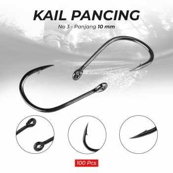 ISEAMA Kail Pancing Ikan Fishing Hook Barbed Carp Tackle No 6 - IS300