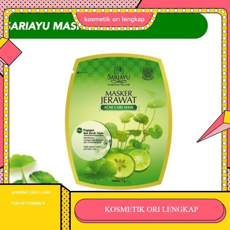Masker Jerawat Sachet sariayu  | MASKER ACNE SARIAYU \\