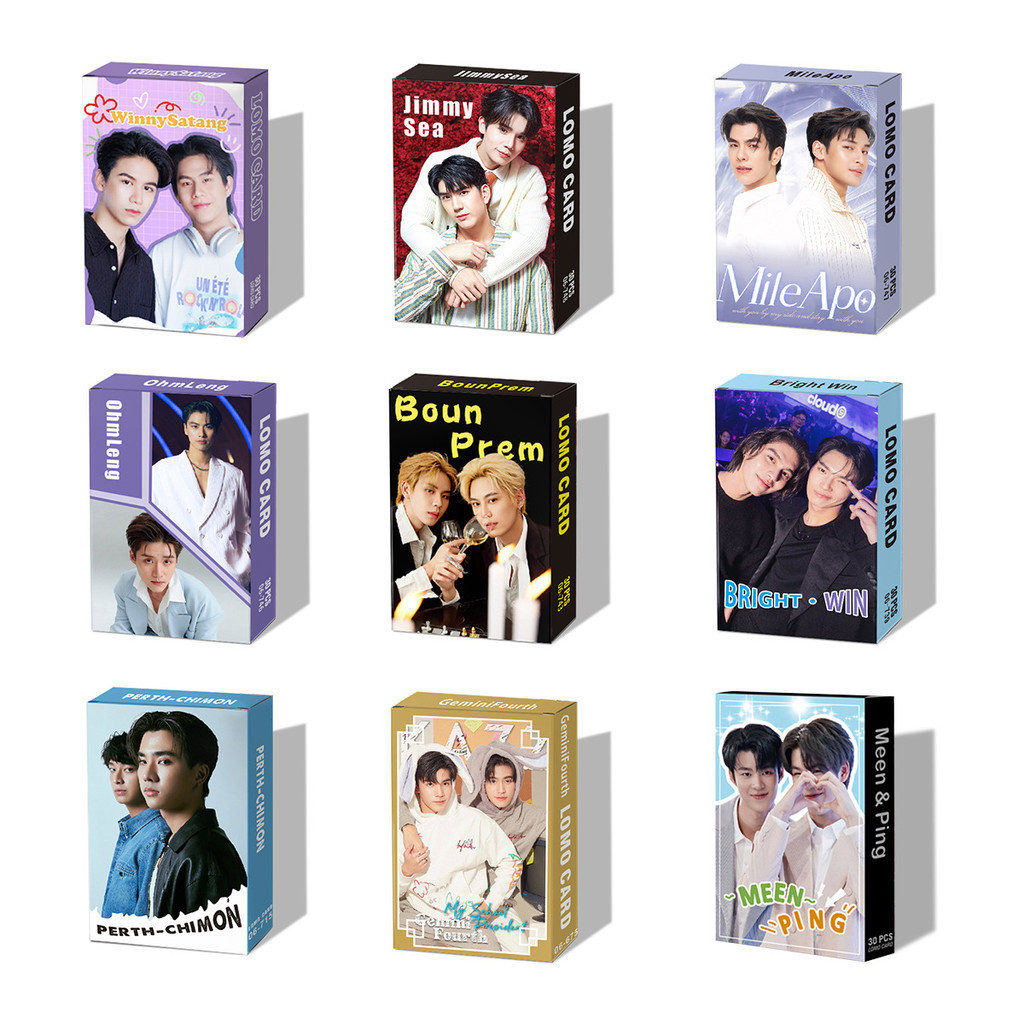 LOMO CARD PHOTO CARD AKTOR THAILAND BILLKIN PP  MEEN PING MILEAPO  OHMLENG JOONG DUNK JIMMY SEA BOUN