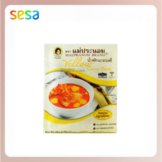 

MAE PRANOM Yellow Curry Paste 50gr - Saus Pasta