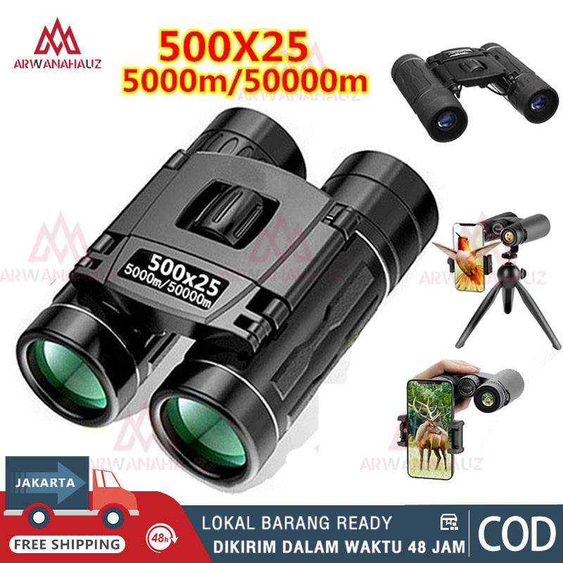 Teropong Kekeran Binocular Mag 500 X 25 5000-50000M Outdoor Malam Hari Tropong Kekeran Outdoor Jarak