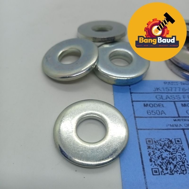 RING LOBANG M10 BAUT 14 SUPER TEBAL RING BAUT STANG SEGITIGA