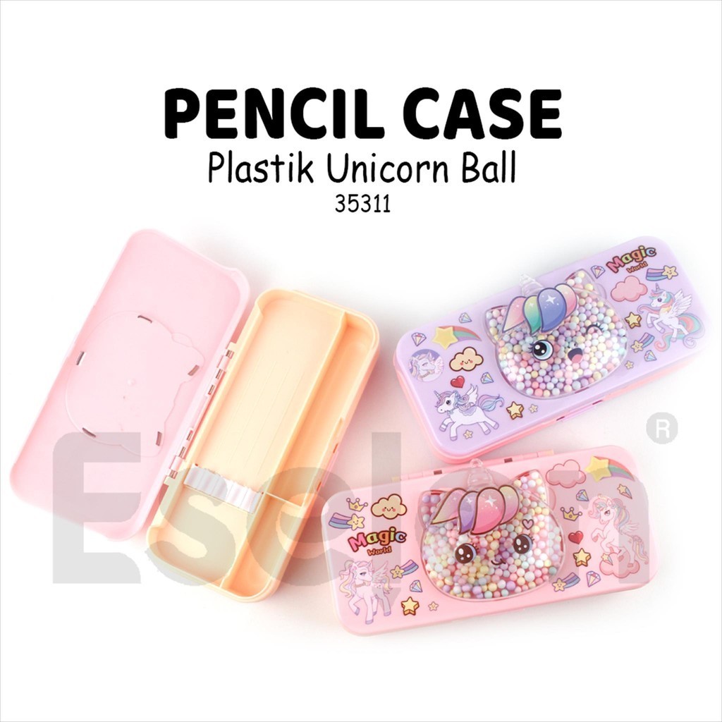 

Kotak Pensil XIAOLINGJING Plastik UNICORN BALL 35311