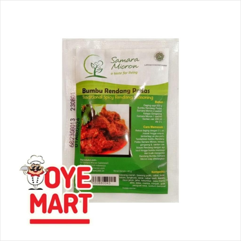 

MICRON RENDANG PEDAS 45GR/BUMBU INSTAN