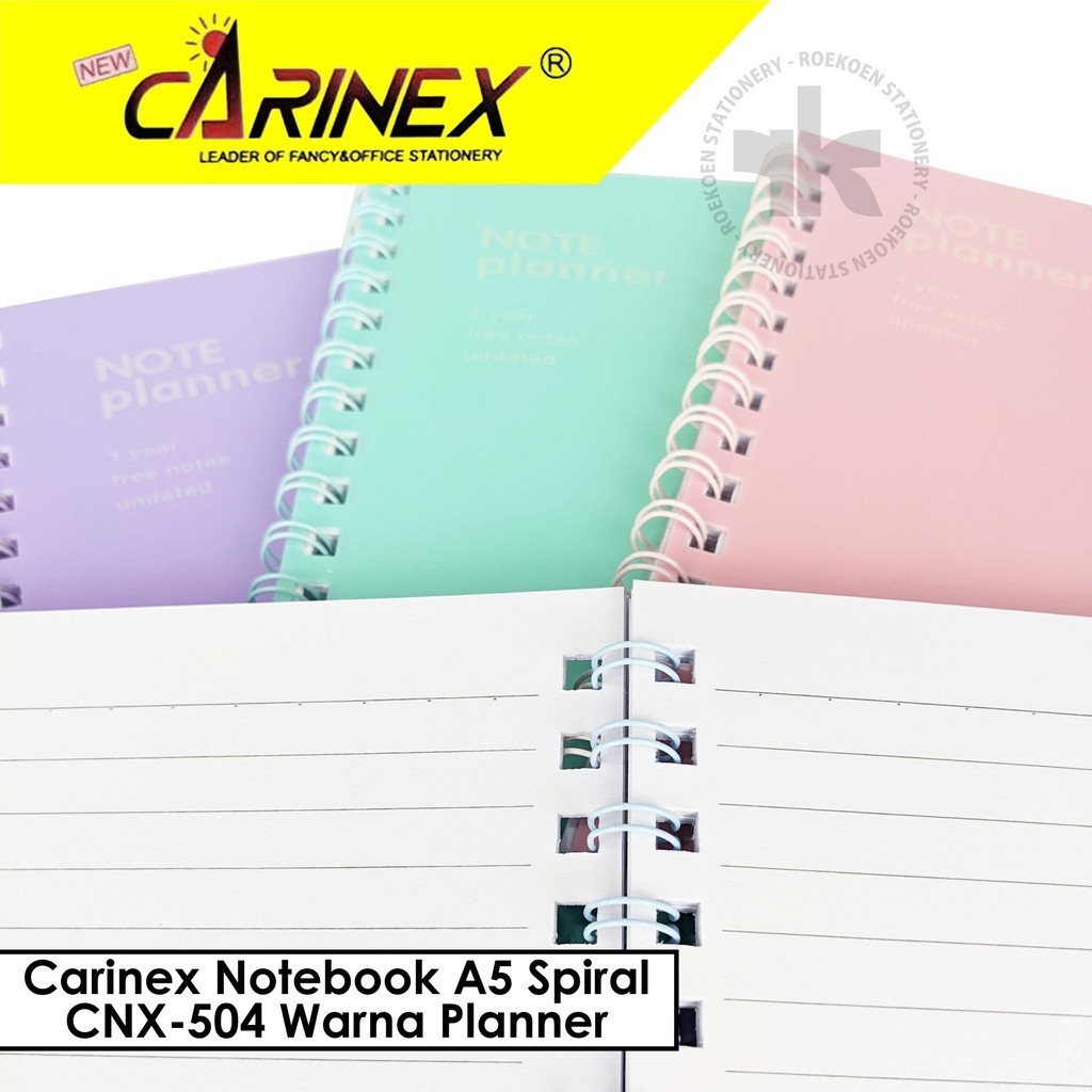 

Carinex Notebook A5 Spiral CNX-504 Warna Planner