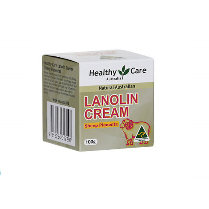 Healthy Care Lanolin Cream with Sheep Placenta, 100g