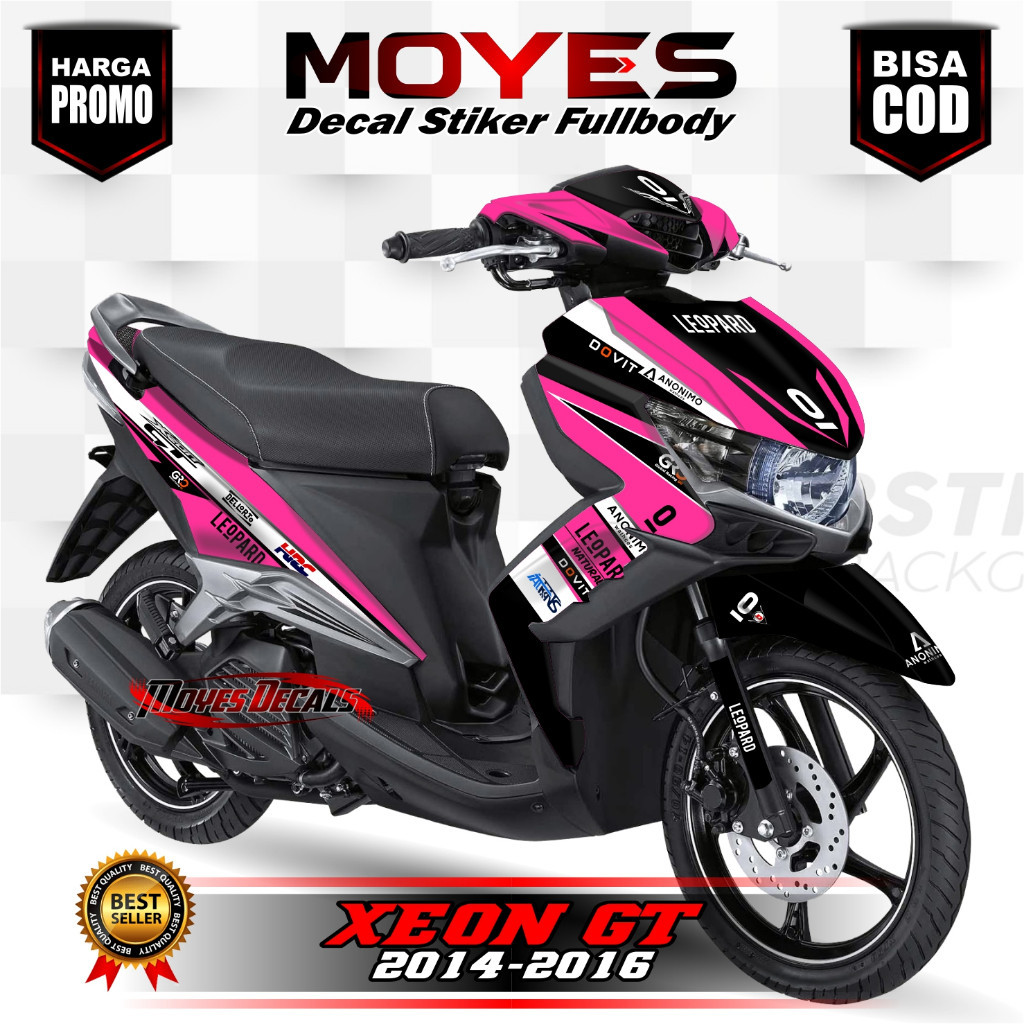 Decal Xeon GT 125 - Stiker Xeon GT 125 - Dekal Xeon GT 125 Full Body Motif Racing4
