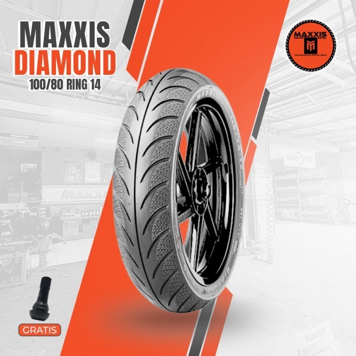 Ban MAXXIS DIAMOND Ring 14 100/80 Ban Luar Tubeless Motor Beat Vario Mio