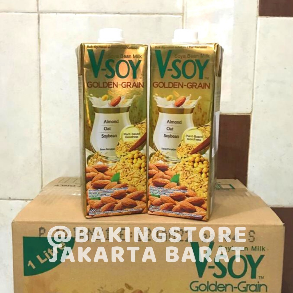 

Vsoy Golden Grain 1 Liter | Vsoy Susu Kedelai Golden Grain