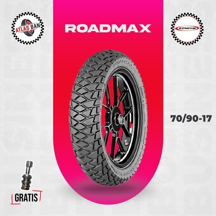 Ban Tubles Motor Bebek ZENEOS ROADMAX 70/90 Ring 17 - ZENEOS