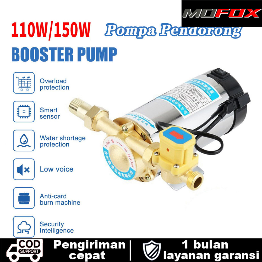 【Ready Stok】MOFOX Pompa Dorong Sower Boster Mesin Pendorong Air Otomatis 110/150 Watt Mesin Pendoron