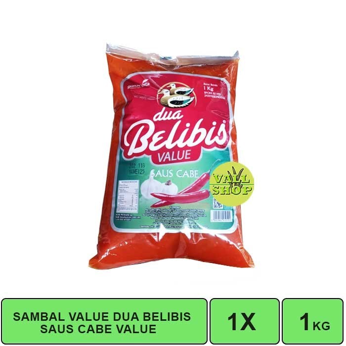 

SAMBAL DUA BELIBIS VALUE PACK 1KG / INDONESIA CHILI SAUCE