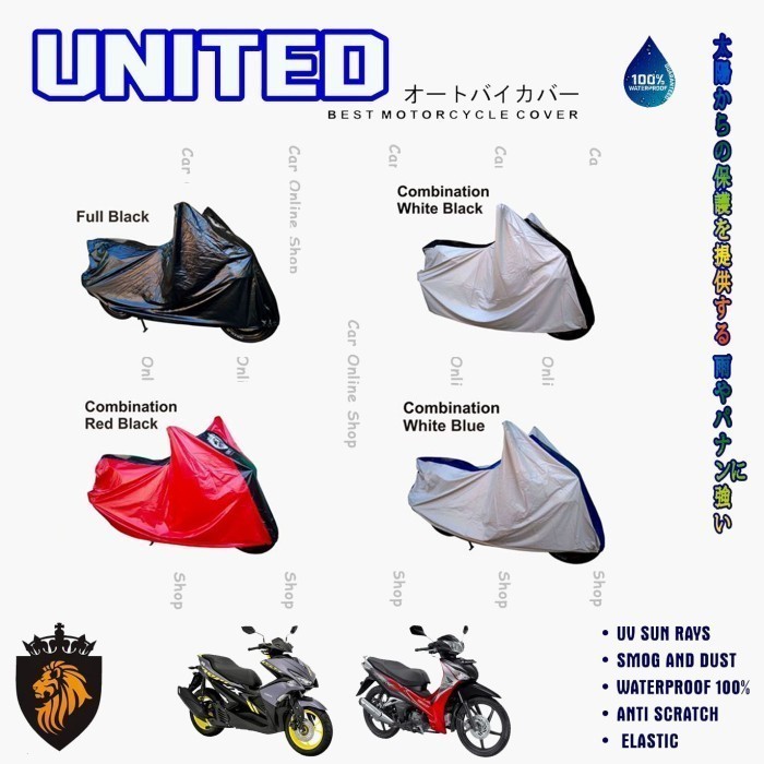 Cover Motor Sarung Motor Sport 250cc Moge  Outdoor Anti Air Premium United Warna Ninja 250 ZX-25RR V