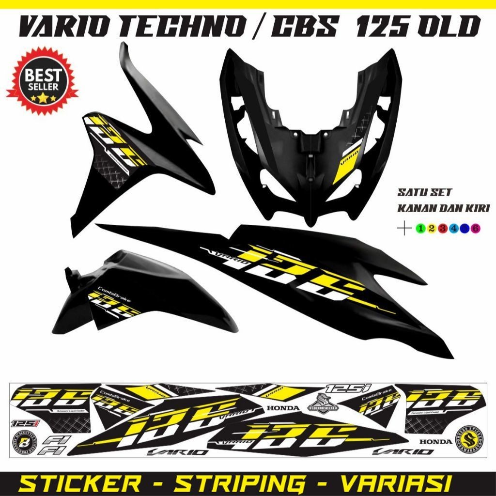 STRIPING CLICK / STIKER VARIO 125 FI OLD / STRIPING VARIO TECHNO 125 / COD