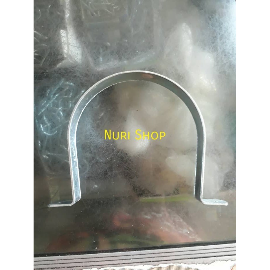 Klem pipa 4" TEBAL / klem plat/ klem omega/ klem pipa seng/ klem besi 4" inch Tebal