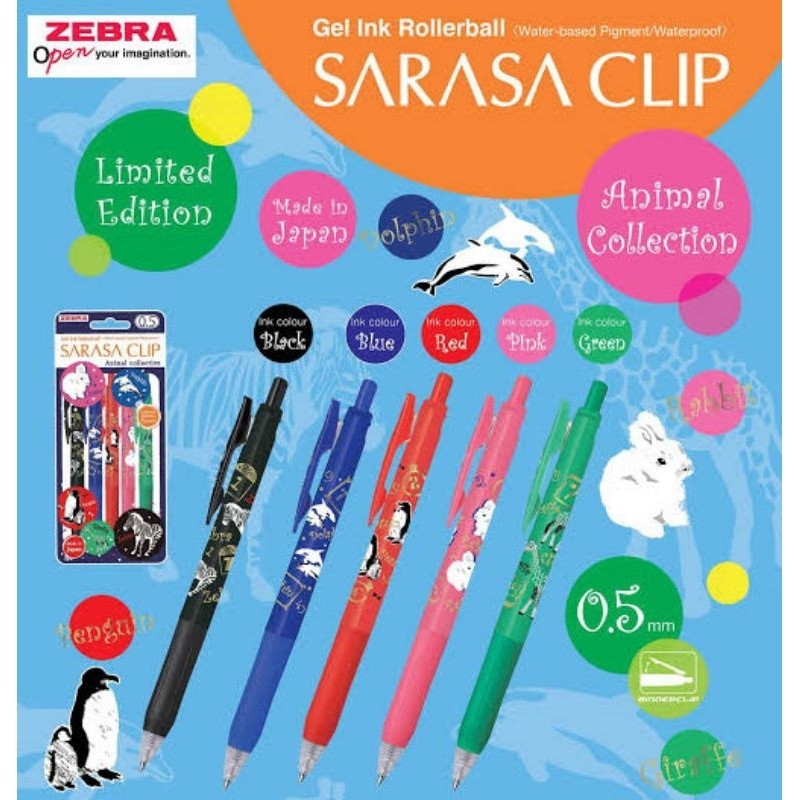 

Gel Pen SARASA Animal Collection Series 0.5mm